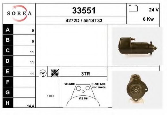 Стартер EAI 33551