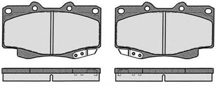 Комплект тормозных колодок, дисковый тормоз RAICAM RA.0580.3