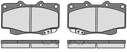 Комплект тормозных колодок, дисковый тормоз RAICAM RA.0580.4