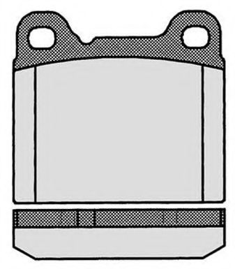 Комплект тормозных колодок, дисковый тормоз RAICAM 5840