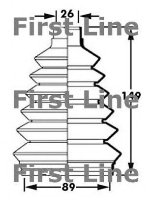 Пыльник, приводной вал FIRST LINE FCB2367