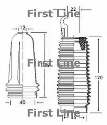 Пыльник, рулевое управление FIRST LINE FSG3226