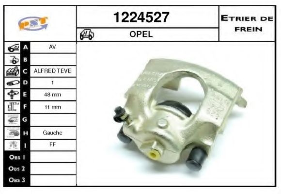 Тормозной суппорт SNRA 1224527