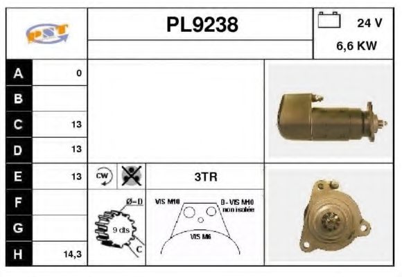 Стартер DA SILVA 20309
