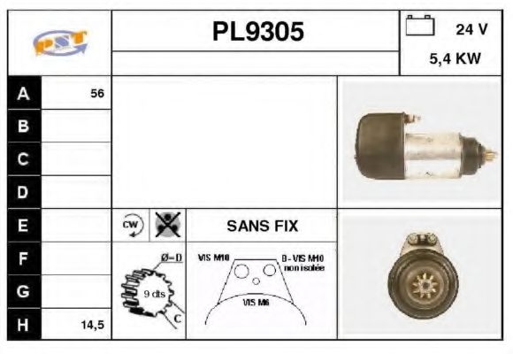 Стартер SNRA PL9305