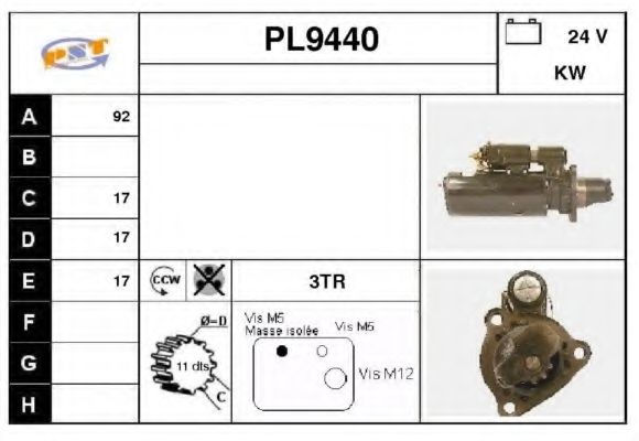 Стартер SNRA PL9440