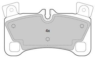 Комплект тормозных колодок, дисковый тормоз FREMAX FBP-1830