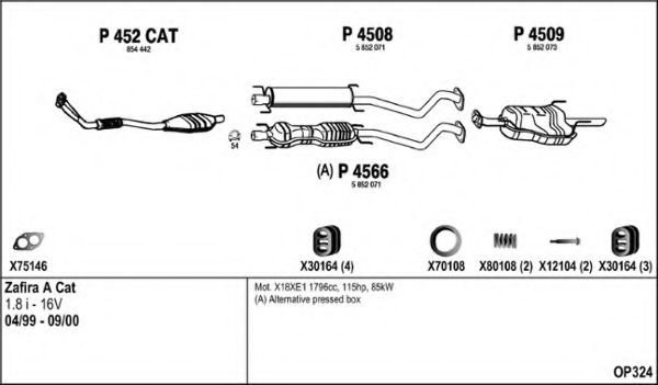 Система выпуска ОГ FENNO OP324