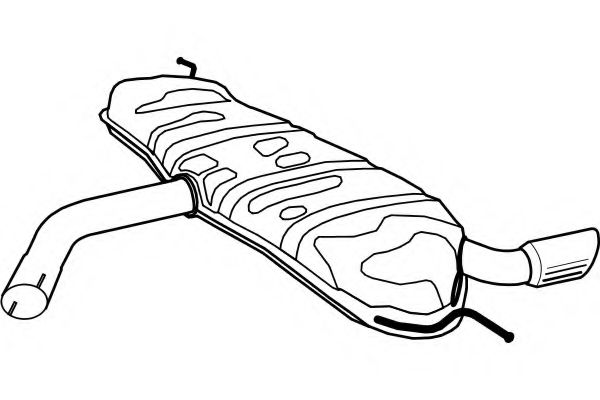 Глушитель выхлопных газов конечный FENNO P1271