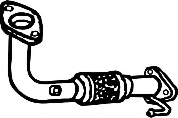 Труба выхлопного газа TESH 301483