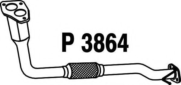 Труба выхлопного газа FENNO P3864