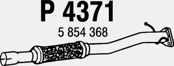 Труба выхлопного газа FENNO P4371