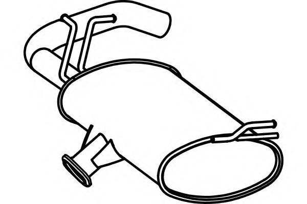 Глушитель выхлопных газов конечный FENNO 6290