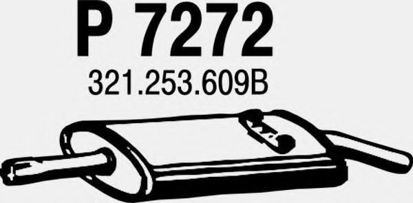 Глушитель выхлопных газов конечный FENNO P7272