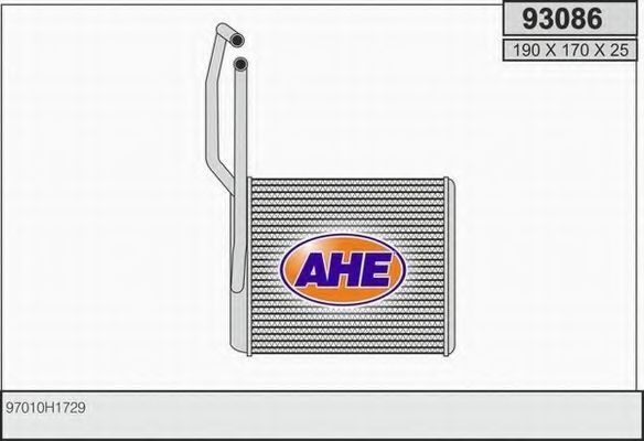 Теплообменник, отопление салона AHE 93086
