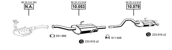 Система выпуска ОГ ASMET RE100910