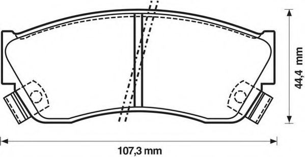 Комплект тормозных колодок, дисковый тормоз STOP 572179S