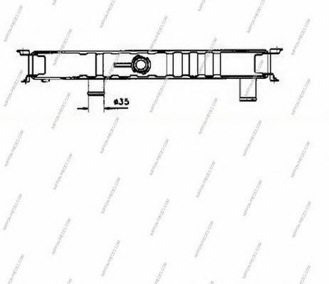 Радиатор, охлаждение двигателя NPS 506723