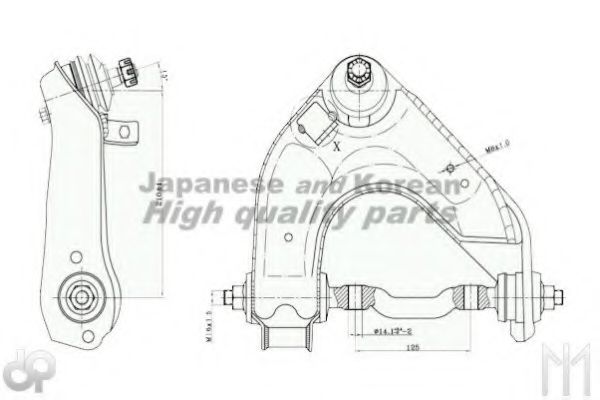 Рычаг независимой подвески колеса, подвеска колеса ASHUKI 1479-7005
