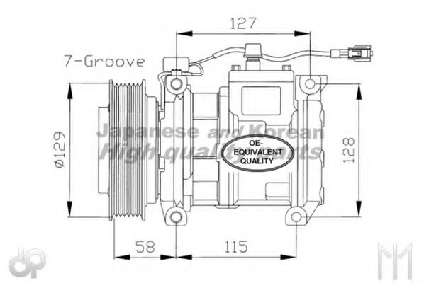 Компрессор, кондиционер ASHUKI 2100K034
