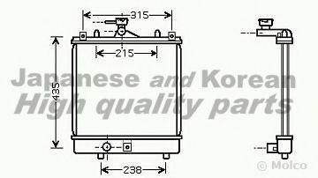 Радиатор, охлаждение двигателя ASHUKI K453-29