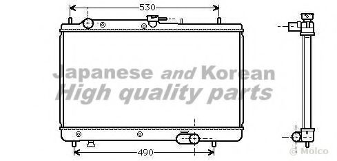 Радиатор, охлаждение двигателя ASHUKI M551-05