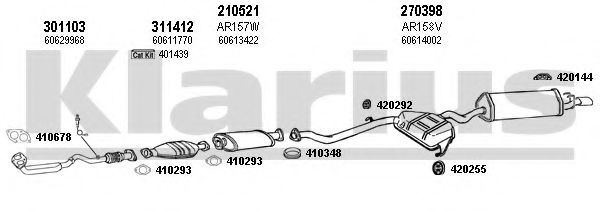 Система выпуска ОГ KLARIUS 030139E