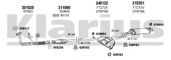 Система выпуска ОГ KLARIUS 330245E