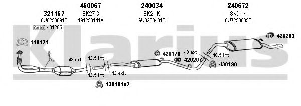 Система выпуска ОГ KLARIUS 780025E