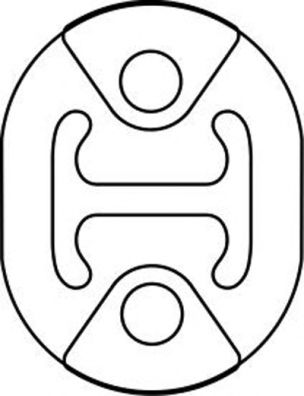 Кронштейн, система выпуска ОГ SIGAM 038012