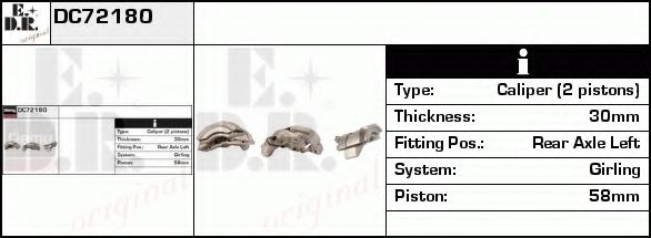 Тормозной суппорт LUCAS ELECTRICAL LRG600