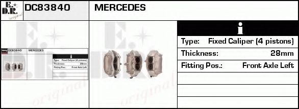 Тормозной суппорт EDR DC83840