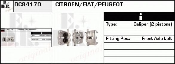 Тормозной суппорт EDR DC84170