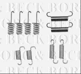 Комплектующие, колодки дискового тормоза BORG & BECK BBK6178