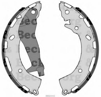 Комплект тормозных колодок BORG & BECK BBS6442