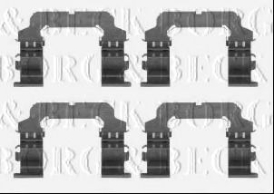 Комплектующие, колодки дискового тормоза BORG & BECK BBK1342
