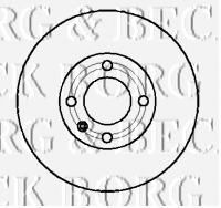 Тормозной диск BORG & BECK BBD4233