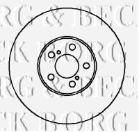 Тормозной диск BORG & BECK BBD5034