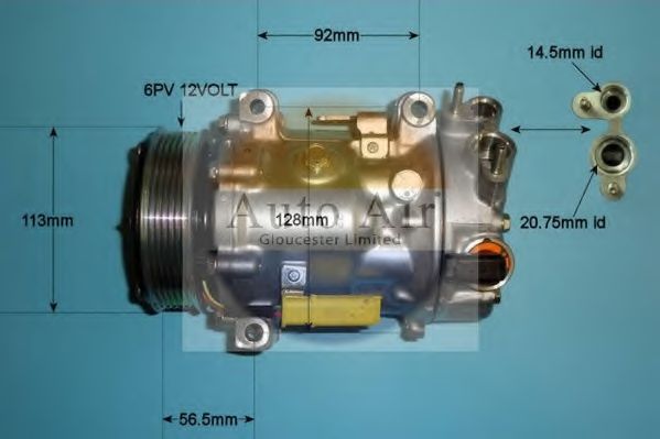 Компрессор, кондиционер AUTO AIR GLOUCESTER 14-1322