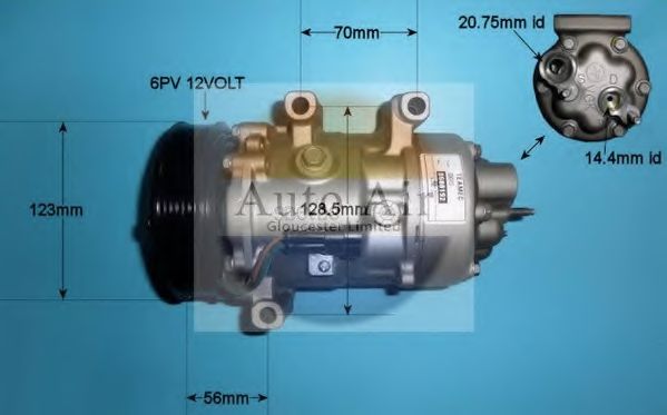 Компрессор, кондиционер AUTO AIR GLOUCESTER 14-1444R