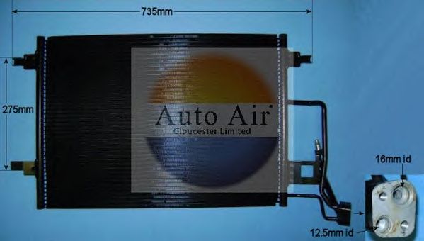 Конденсатор, кондиционер AUTO AIR GLOUCESTER 16-9900
