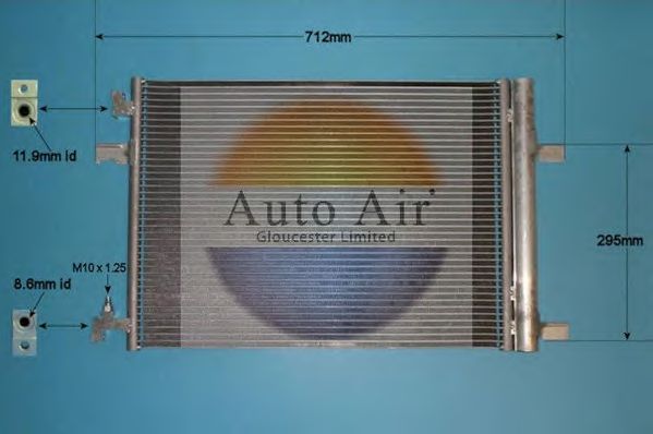 Конденсатор, кондиционер AUTO AIR GLOUCESTER 16-1360