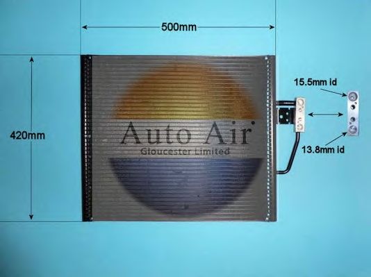 Конденсатор, кондиционер AUTO AIR GLOUCESTER 16-6590