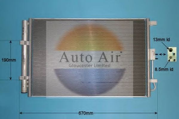Конденсатор, кондиционер AUTO AIR GLOUCESTER 16-1429