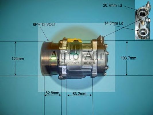 Компрессор, кондиционер AUTO AIR GLOUCESTER 14-1239