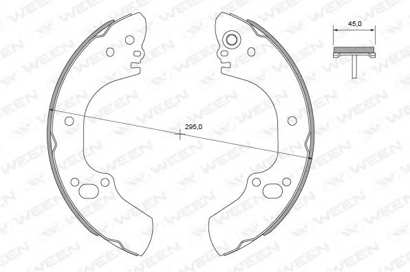 Комплект тормозных колодок QH Benelux 1668