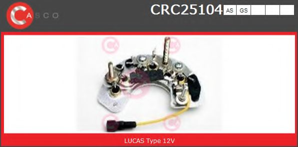 Выпрямитель, генератор CASCO CRC25104AS