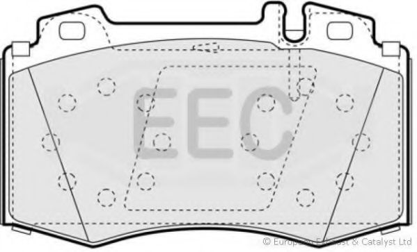 Комплект тормозных колодок, дисковый тормоз EEC BRP1153