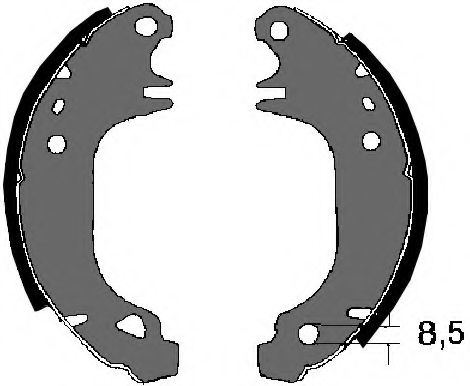 Комплект тормозных колодок VEMA 84311