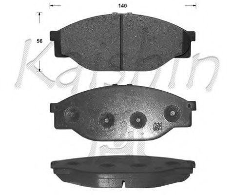 Комплект тормозных колодок, дисковый тормоз KAISHIN D2086
